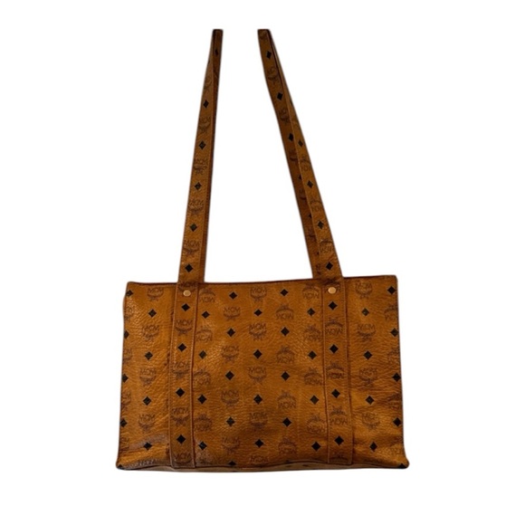MCM Tan Monogram Shoulder Bag - Picture 2 of 13